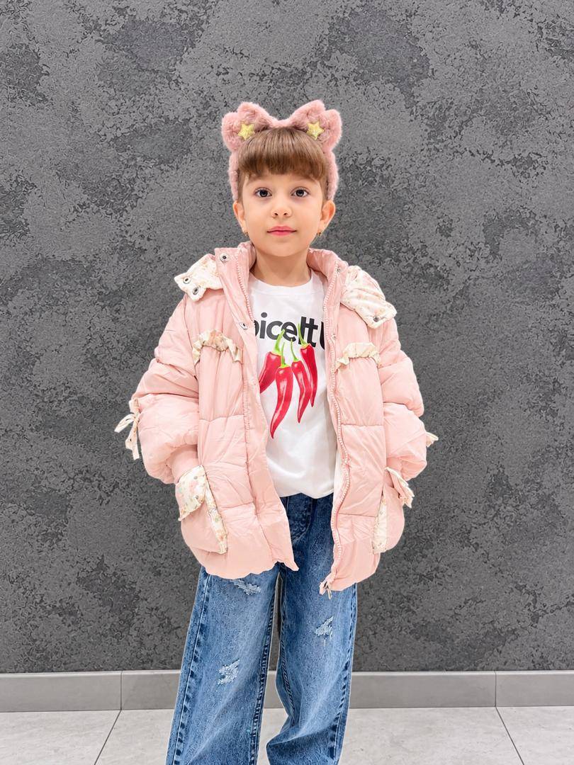 کاپشن وارداتی بچگانه با رویه سیلیکونی و داخل الیاف